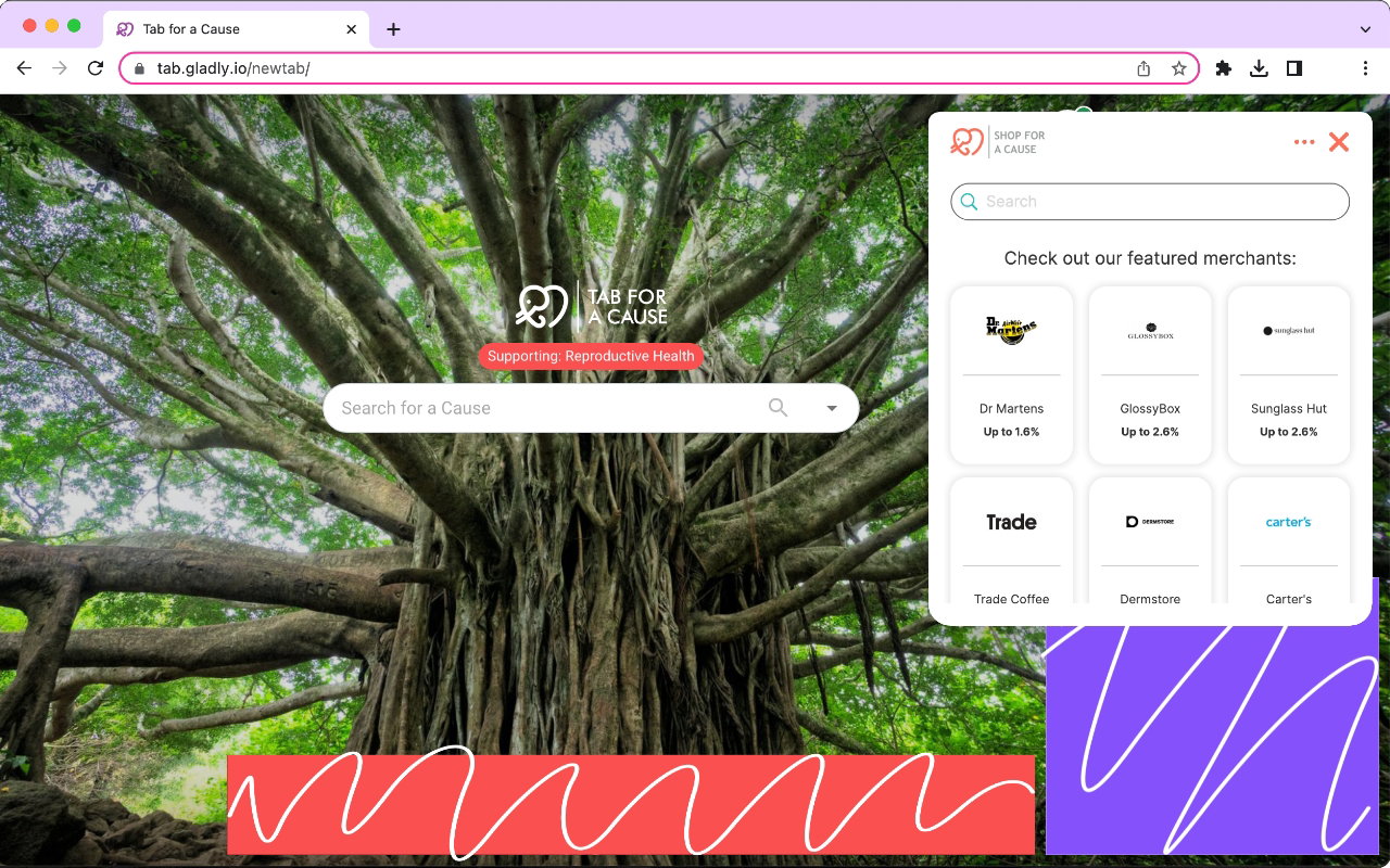 Shop featured stores screenshot